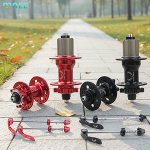 SeeMore OEM/ODM Moyeu de vélo de montagne avant/arrière à frein à disque 4 roulements, boîtier de <span class=keywords><strong>roue</strong></span> libre en aluminium 32 trous, ultra-léger, 120 clics, pour vélo de route - Product Image 1