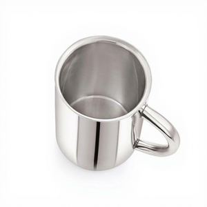 Modern Eco-Friendly Stainless Steel Double Wall Insulated Reusable Coffee Tea <b>Mug</b> with Handle for Office and Home Use - Product Image 3