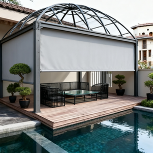 Volets extérieurs toutes saisons avec commande sans fil, design moderne, écologiques, tissu occultant et imperméable <span class=keywords><strong>pour</strong></span> vérandas - Product Image 6