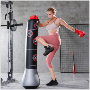<span class=keywords><strong>Sac</strong></span> <span class=keywords><strong>de</strong></span> boxe personnalisé avec motif et couleur sur mesure, <span class=keywords><strong>sac</strong></span> <span class=keywords><strong>de</strong></span> boxe gonflable lourd en PVC pour la remise en forme à domicile, avec support - Product Image 4