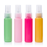 Nouveauté Flacons Vaporisateurs en Plastique Couleurs Macarons Vert Rose Rouge 10ml 30ml 1oz 50ml pour Parfum et Emballage Cosmétique Liquide