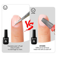 Robifel Gel de Base Élastique Peel-Off en Gros UV LED Soak Off pour Ongles, Gel Amovible Entièrement Décollable pour Salon de Manucure, OEM Marque Privée