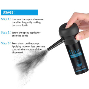 Fibras Capilares Naturais de Baixo MOQ para Cabelos Finos, Fórmula Privada em Preto e Castanho Escuro - Product Image 2