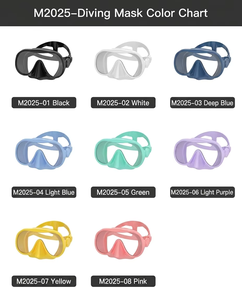 Máscara de <span class=keywords><strong>Snorkel</strong></span> Ajustable sin Marco de Silicona de Grado Alimenticio, Nuevo Diseño con Hebilla Lateral, Lente de Vidrio Templado de 4.0 mm para Buceo Libre - Product Image 3
