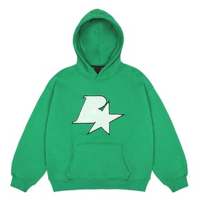 Sudadera con Capucha de Felpa Personalizada de Fábrica con Bordado de Chenille, Estampado Animal, Hombros Caídos, Logotipo de Toalla, Sin Cordón, 100% Algodón - Product Image 5