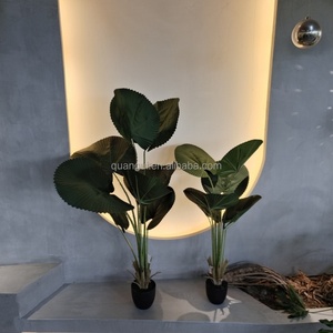 Plantes artificielles en pot en forme de grandes feuilles de palmier, très vendues, pour la décoration intérieure, palmier artificiel, plantes artificielles, arbres - Product Image 4