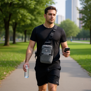 Bolso de pecho tres en uno para hombre 23.5X15.5X6CM Sport Round Logo BANDOLERA - Product Image 2