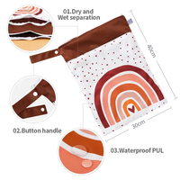 Couches pour bébé 13 pièces best-seller Ensemble cadeau Couches multifonctionnelles Sac humide et couches lavables de poche