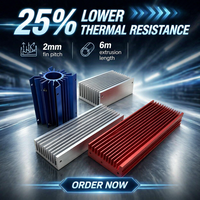 Équipement industriel robuste, dissipateur thermique en aluminium extrudé, fabrication sur mesure de profilés transversaux