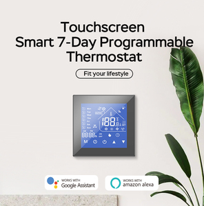Smart Life 5+1+1 Programmable 95V/240V EWelink Chauffage au sol Design coulissant Batterie 3 ans Écran tactile LCD Télécommande intelligente - Product Image 2