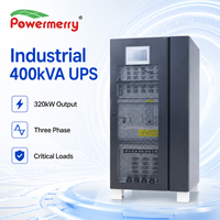 Onduleur industriel en ligne 400 kVA 320 kW triphasé 380 V 400 V avec batterie externe pour utilisation en milieu médical, centre de données et charges critiques