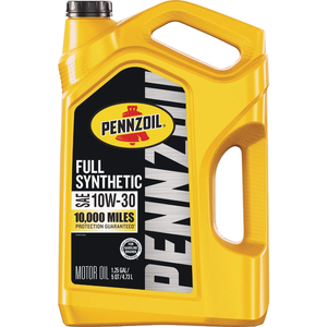 Pennzoil Full Synthetic 10W-<b>30</b> Anti-Wear Automotive Lubricant Motor <b>Oil</b> 5 Quart 4.73L - Product Image 1
