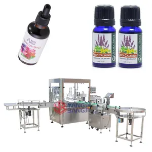 YB-YX4 automatique vitesse rapide flacon compte-gouttes Essence ligne de remplissage d'huile teinture bouteille remplissage et capsulage prix de la machine