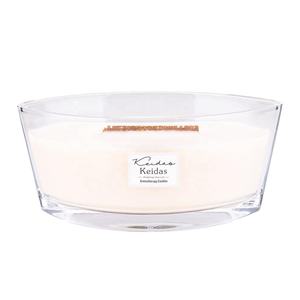 Velas de mecha de madera grandes de 16 oz, Color amarillo, Cupcake de panadería en tarro de vidrio - Product Image 5