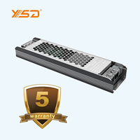YSD IP20 Controlador LED Triac/0-10V/1-10V Triac Regulable Impermeable 12V 24V 60-200W Salida dual Voltaje constante para iluminación LED