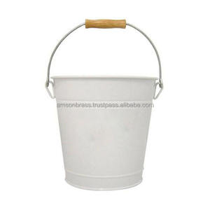 Cubo de cubo con acabado blanco y negro Cubo de cubo para niños que juegan Cubo de cubo sólido de hierro metálico a prueba de fugas - Product Image 3