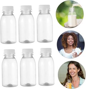<b>200ml</b> Round Custom PET Wide Mouth Beverage <b>Bottle</b> for Coffee Milk Juice Champagne Soda Beer with Screw Cap - Product Image 2