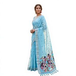Salwar Kameez noir en soie pour femmes avec dupatta brodée, longueur au sol, tenue de mariage traditionnelle, style indien - Product Image 1