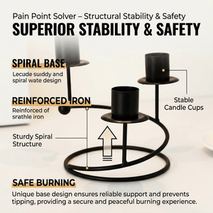 Candélabre en métal géométrique moderne, doré nordique, à 3 bras en spirale, pour centre de table de mariage, vente en gros - Product Image 3