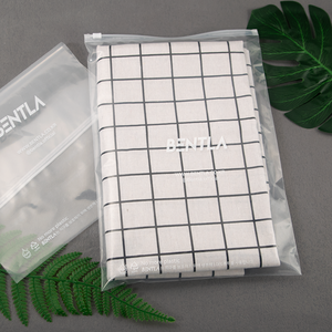 Transparent Garment Clothes Custom Plastic Zip Lock Ziplock Bags Biodegradable Packaging Shipping Zipper Bag