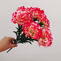 Bunga Anyelir Sutra Buatan untuk Hadiah Hari Ibu Murah Grosir Putih Pink Merah Dekorasi Rumah