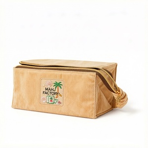 Bolso de <span class=keywords><strong>terciopelo</strong></span> plano con cierre de cremallera para juego de Mahjong americano, con forma de caja, para fichas de juego y soporte para empujar, con asa de transporte - Product Image 2