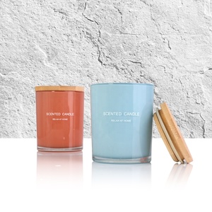 Tùy Chỉnh Nến Thủy Tinh <span class=keywords><strong>Jar</strong></span> Chủ Rõ Ràng Matte 5Oz 6Oz 8Oz 10Oz Nhãn In Ấn Logo Nến Rỗng Sang Trọng Nến Thủy Tinh Lọ Có Nắp Đậy - Product Image 3