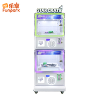 Distributeur de capsules à monnayeur pour 2 joueurs, distributeur d'œufs surprise avec enseigne LED personnalisée pour centres commerciaux et aires de jeux pour enfants