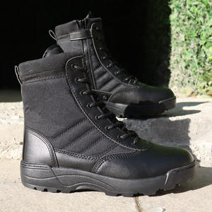 รองเท้าบูทแทคติคอลกันน้ำสีเขียวดำหนังแท้  แบบนุ่ม  ระบายอากาศได้ดี  กันลื่น  สำหรับทุกฤดู - Product Image 2