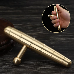 Pena pijat refleksi wajah kuningan, tongkat akupunktur untuk tubuh, tongkat titik tisu dalam, tongkat akupunktur - Product Image 4