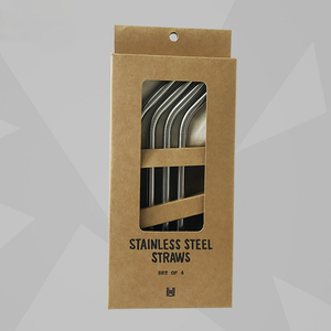 Boîte en papier kraft classique en acier inoxydable avec <span class=keywords><strong>marqueterie</strong></span> gaufrée, fermeture à rabat, et impression personnalisée de la marque pour exposition - Product Image 3