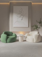 Chaise canapé simple pour salon crème Mobilier de loisirs Ensemble canapé pour hall d'hôtel avec table de négociation pour réception et balcon