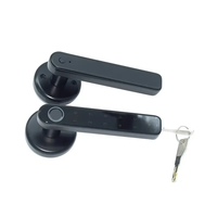 Serrure connectée Tu ya APP avec empreinte digitale et mot de passe, pêne dormant simple pour porte en bois, chambre, bureau, ou porte en verre