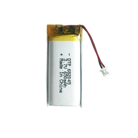 Harga Baterai Lithium Ion Isi Ulang 3.7V Baterai Lithium Pouch 682045 Baterai Lithium Polymer 650mAh untuk Robot Cerdas