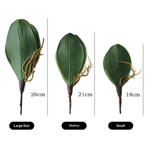 Nouvelle Feuille de Phalaenopsis en Caoutchouc Souple Haut de Gamme, Aspect Naturel, pour Jardinage, Plantes en Pot et Décoration Florale - Product Image 4