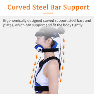 Реабилитационная поддержка перелома шейки матки для взрослых и детей, регулируемая поддержка фиксации шеи и груди - Product Image 6