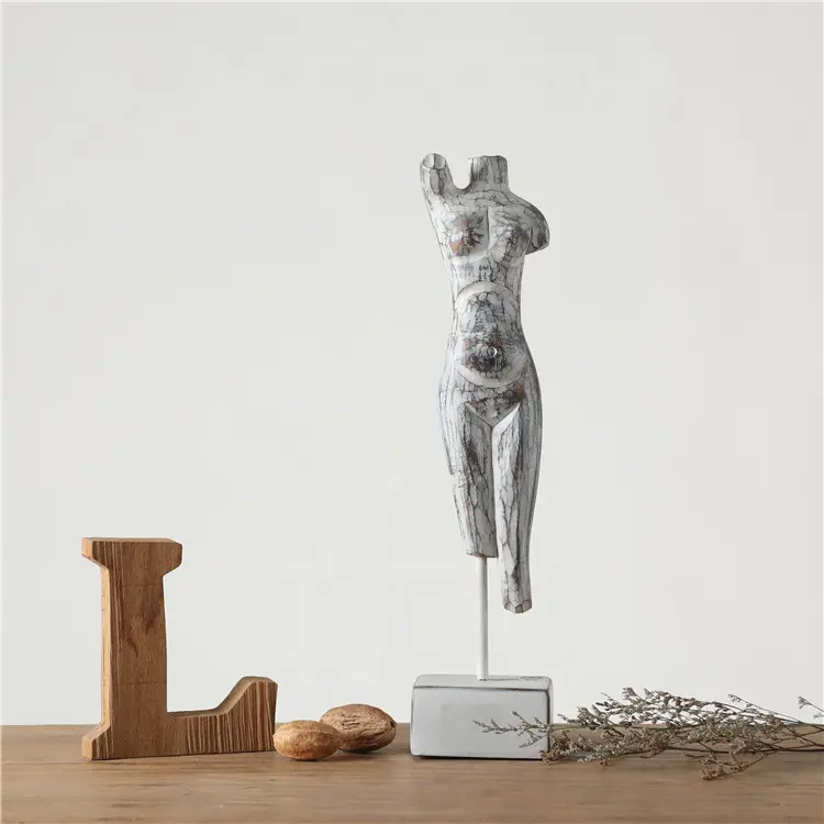 Decoraciones modernas de mesa para mujer, estatua de cuerpo femenino, adornos de arte abstracto, artesanía de resina para decoración del hogar