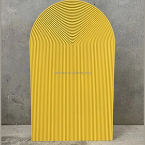 Arco de Boda de Acrílico Blanco, Decoración para Fiestas, Fondo Ondulado, Base Redonda para Pastel, Suministros para Bodas - Product Image 4