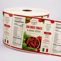 Autocollants personnalisés autocollants en vinyle imperméables pour étiquettes de marque, idéaux pour les bouteilles de sauce chili, l'emballage des assaisonnements et l'impression d'étiquettes d'épices.