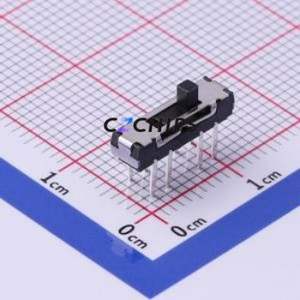 SS-3336D-02-L1 Slide Switch Through hole Component (THT) Switch Double Pole Three Throw Rectangle Pin Header PC Pin 13mm - Product Image 1