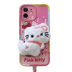 Coque de téléphone portable transfrontalière antichoc en peluche 3D motif ours miel pour iPhone 6 Plus, design Apple 11 Plush Butt 8 - Product Image 5