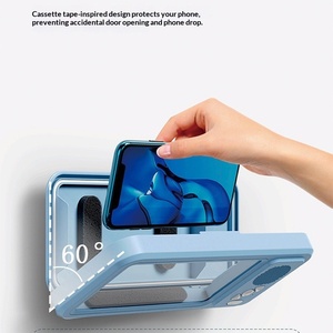 Support de téléphone de <span class=keywords><strong>douche</strong></span> étanche en ABS de haute qualité avec haut-parleur Bluetooth et écran tactile mural - Product Image 4