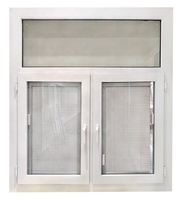 Nouvelle conception Fenêtre à battant en PVC à double vitrage Profil en PVC extérieur