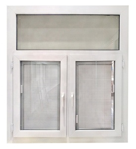 Thiết kế mới uPVC đôi pane Swing <span class=keywords><strong>PVC</strong></span> hồ sơ bên ngoài cửa sổ khuôn cửa sổ - Product Image 6