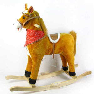 Jouet pour enfants Jinming Animal en peluche <span class=keywords><strong>à</strong></span> <span class=keywords><strong>bascule</strong></span> <span class=keywords><strong>Cheval</strong></span> <span class=keywords><strong>à</strong></span> <span class=keywords><strong>bascule</strong></span> en bois avec son - Product Image 4