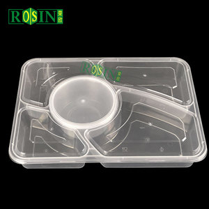 3 4 5 ngăn nhựa thực phẩm dùng một lần Takeaway hộp nhựa bữa ăn chuẩn bị Hộp Ăn Trưa lò vi ba thực phẩm container với nắp - Product Image 5