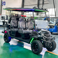 Voiturette de golf électrique CAMP à 6 places, tout-terrain, pour les centres de villégiature et les clubs