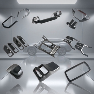 Per <span class=keywords><strong>Toyota</strong></span> <span class=keywords><strong>RAV4</strong></span> 2026: Copertura per modanature in stile fibra di carbonio, accessori decorativi per interni compatibili con - Product Image 2