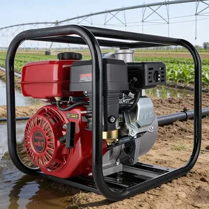 Pompe à eau à moteur essence haute pression de 3 pouces, 7,5 CV avec réservoir de carburant pour l'irrigation et le transfert d'eau - Product Image 2