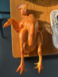 Modelo de Pato Asado Dorado Crujiente, Simulación de Pollo Asado con Sal, Modelo Amarillo para Exhibición de Alimentos, Decoración de Restaurantes, Accesorio de Plástico - Product Image 6